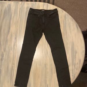 Mens Express black skinny jeans size 30x30